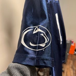 Men large Penn State 100 percent polyester. Great for tailgating and parties!